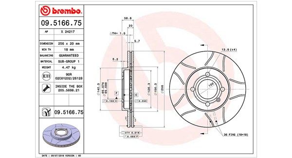 MAGNETI MARELLI Тормозной диск 360406048105